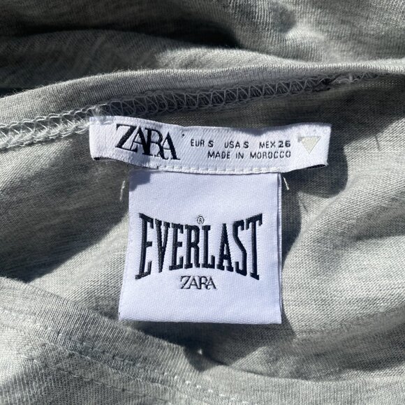 Everlast x Zara Grey Wrap T-Shirt (S) - Picture 11 of 11